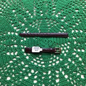 Anti-allergic, water resistant leather watchband.